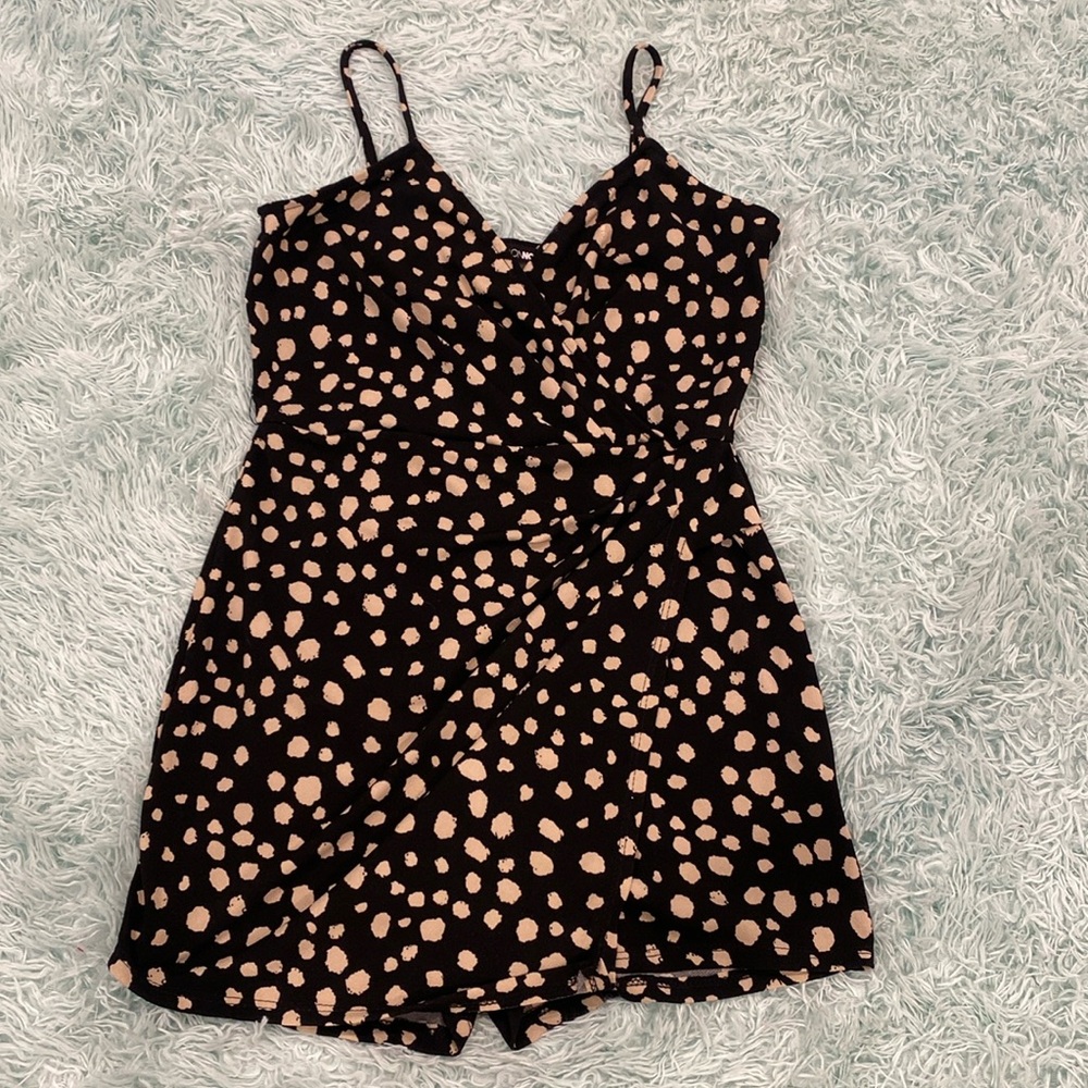 Romper with spaghetti straps